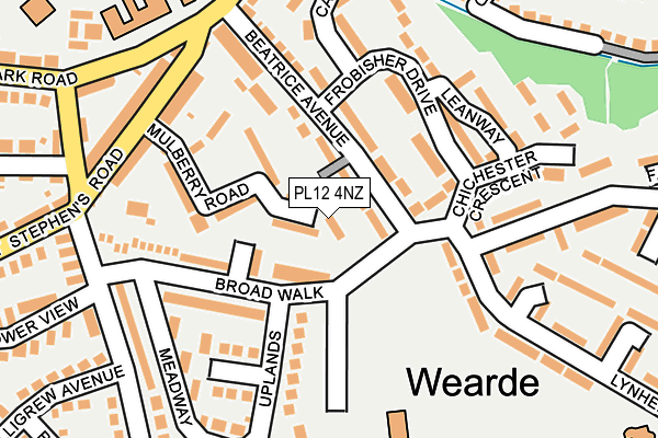 PL12 4NZ map - OS OpenMap – Local (Ordnance Survey)