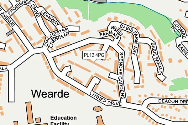 PL12 4PG map - OS OpenMap – Local (Ordnance Survey)