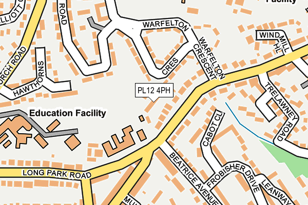 PL12 4PH map - OS OpenMap – Local (Ordnance Survey)