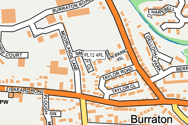 PL12 4PL map - OS OpenMap – Local (Ordnance Survey)