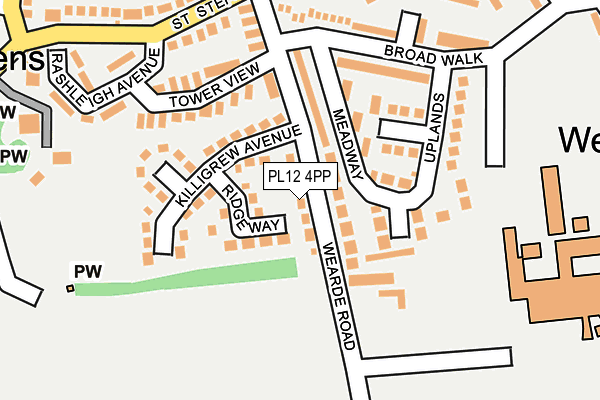 PL12 4PP map - OS OpenMap – Local (Ordnance Survey)