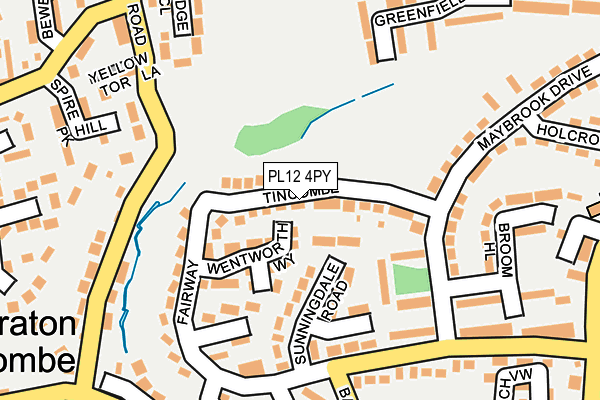 PL12 4PY map - OS OpenMap – Local (Ordnance Survey)