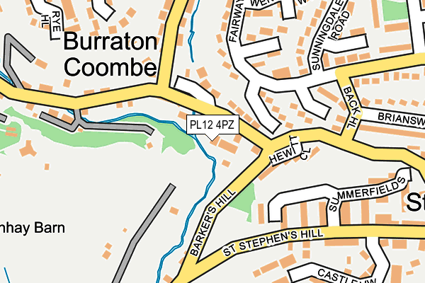 PL12 4PZ map - OS OpenMap – Local (Ordnance Survey)