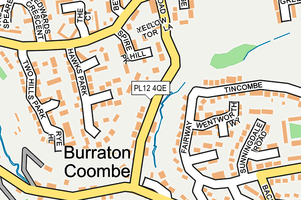 PL12 4QE map - OS OpenMap – Local (Ordnance Survey)