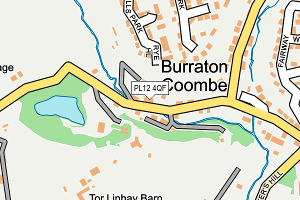 PL12 4QF map - OS OpenMap – Local (Ordnance Survey)