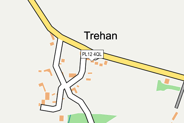 PL12 4QL map - OS OpenMap – Local (Ordnance Survey)