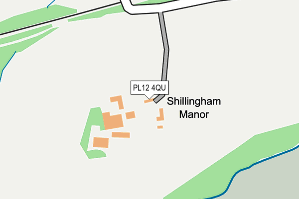 PL12 4QU map - OS OpenMap – Local (Ordnance Survey)