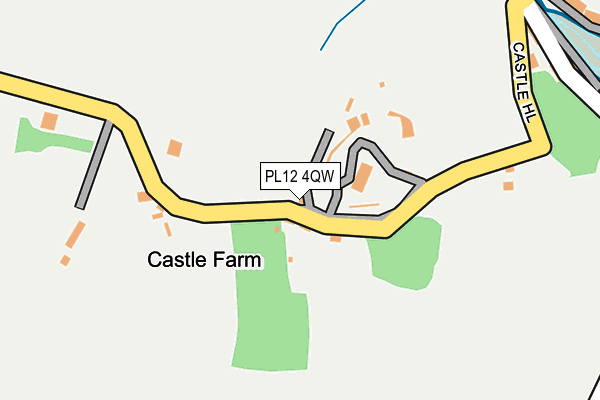 PL12 4QW map - OS OpenMap – Local (Ordnance Survey)