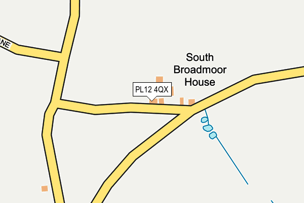 PL12 4QX map - OS OpenMap – Local (Ordnance Survey)