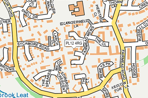 PL12 4RG map - OS OpenMap – Local (Ordnance Survey)