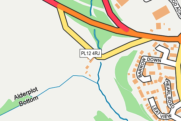 PL12 4RJ map - OS OpenMap – Local (Ordnance Survey)