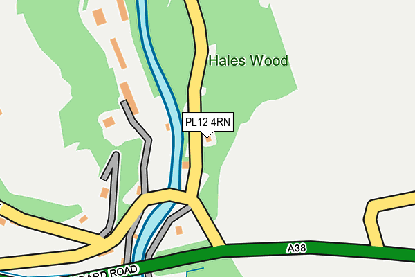 PL12 4RN map - OS OpenMap – Local (Ordnance Survey)