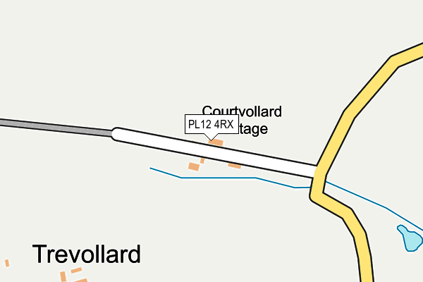 PL12 4RX map - OS OpenMap – Local (Ordnance Survey)