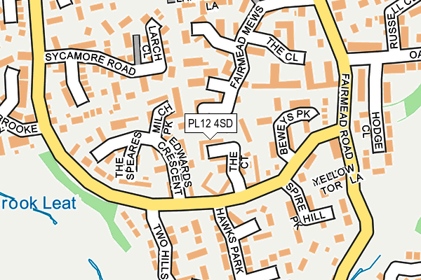 PL12 4SD map - OS OpenMap – Local (Ordnance Survey)