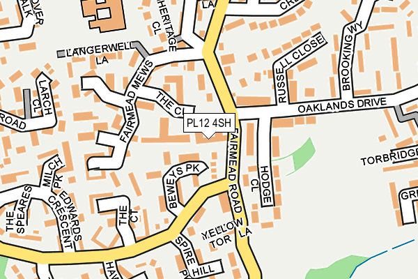 PL12 4SH map - OS OpenMap – Local (Ordnance Survey)