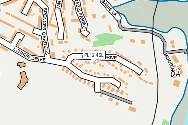 PL12 4SL map - OS OpenMap – Local (Ordnance Survey)