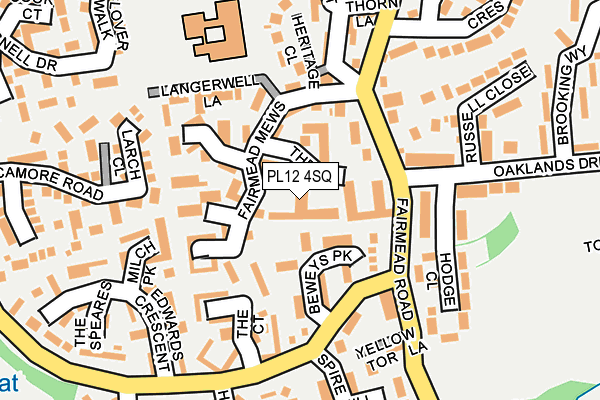 PL12 4SQ map - OS OpenMap – Local (Ordnance Survey)