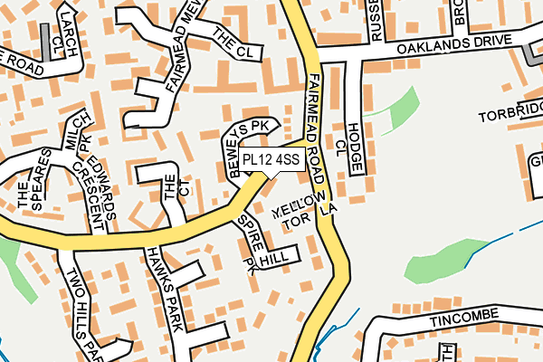 PL12 4SS map - OS OpenMap – Local (Ordnance Survey)