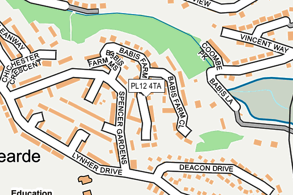 PL12 4TA map - OS OpenMap – Local (Ordnance Survey)