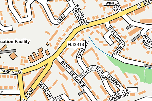 PL12 4TB map - OS OpenMap – Local (Ordnance Survey)