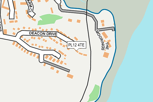 PL12 4TE map - OS OpenMap – Local (Ordnance Survey)