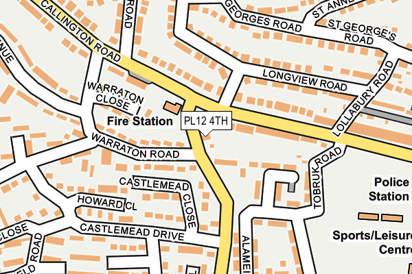 PL12 4TH map - OS OpenMap – Local (Ordnance Survey)