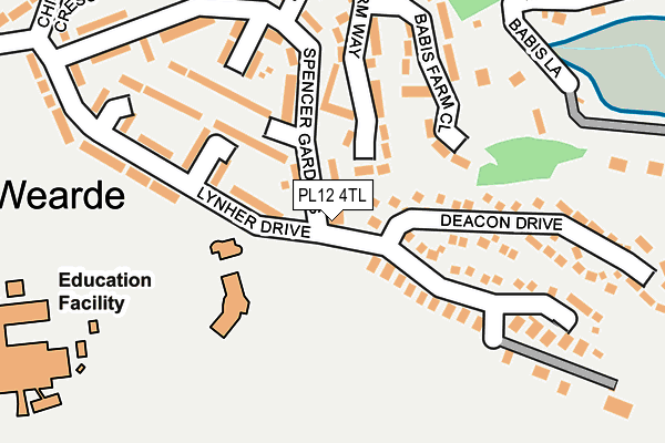 PL12 4TL map - OS OpenMap – Local (Ordnance Survey)