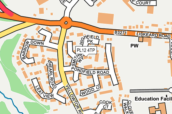 PL12 4TP map - OS OpenMap – Local (Ordnance Survey)