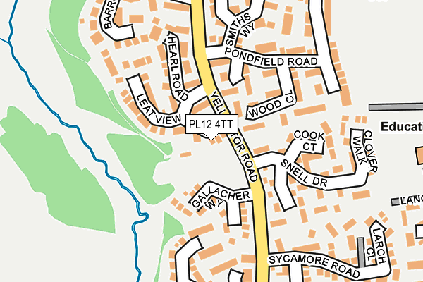 PL12 4TT map - OS OpenMap – Local (Ordnance Survey)