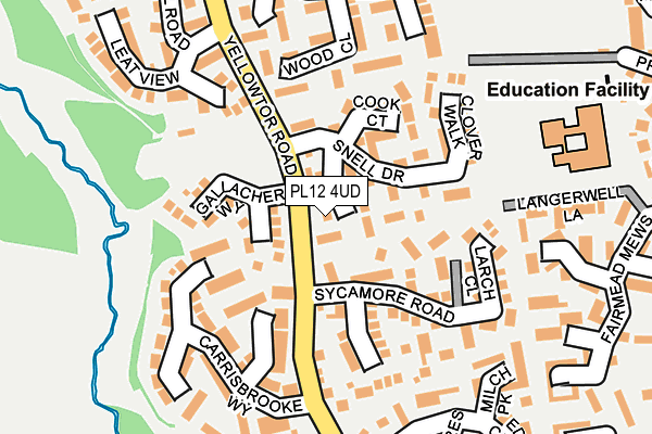 PL12 4UD map - OS OpenMap – Local (Ordnance Survey)