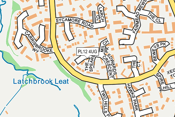 PL12 4UG map - OS OpenMap – Local (Ordnance Survey)