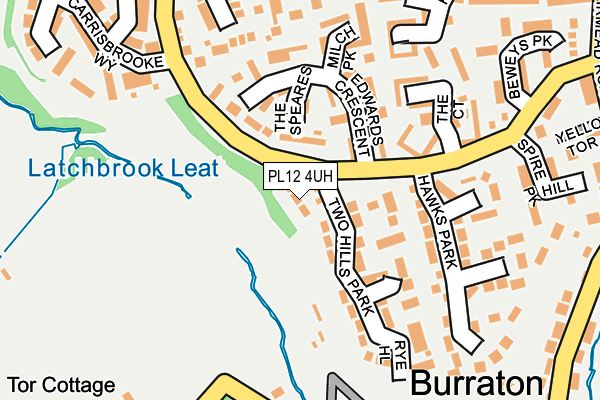 PL12 4UH map - OS OpenMap – Local (Ordnance Survey)