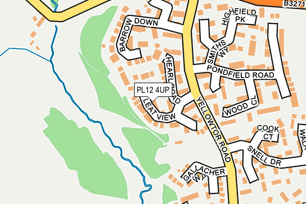 PL12 4UP map - OS OpenMap – Local (Ordnance Survey)