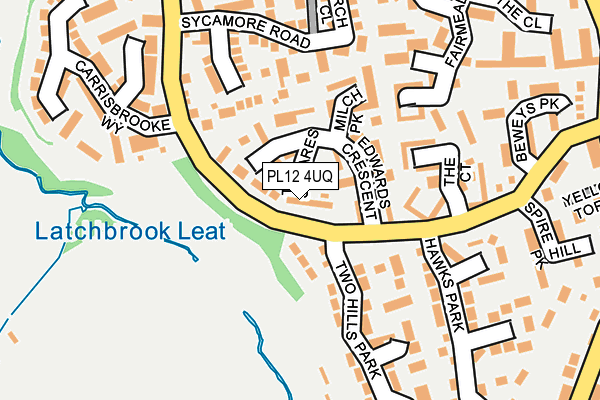 PL12 4UQ map - OS OpenMap – Local (Ordnance Survey)