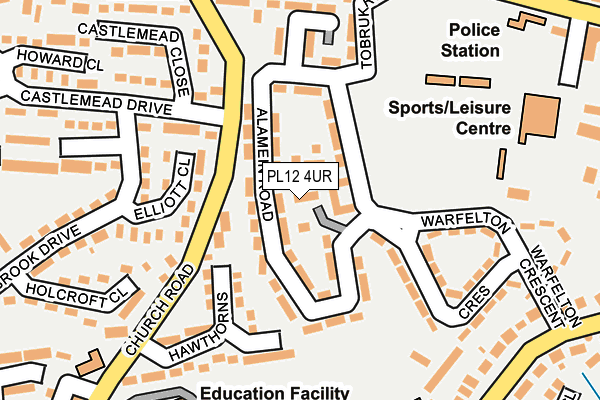 PL12 4UR map - OS OpenMap – Local (Ordnance Survey)