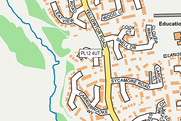 PL12 4UT map - OS OpenMap – Local (Ordnance Survey)