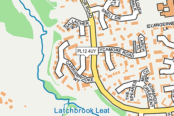 PL12 4UY map - OS OpenMap – Local (Ordnance Survey)