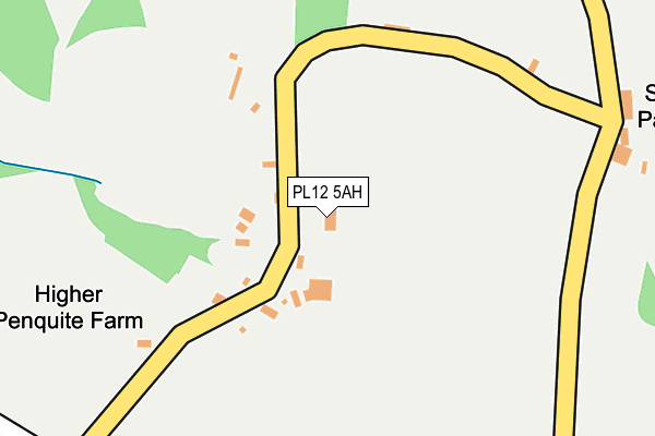 PL12 5AH map - OS OpenMap – Local (Ordnance Survey)