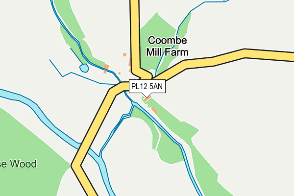 PL12 5AN map - OS OpenMap – Local (Ordnance Survey)