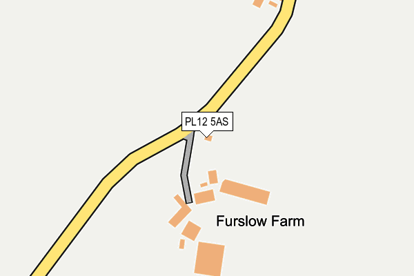 PL12 5AS map - OS OpenMap – Local (Ordnance Survey)