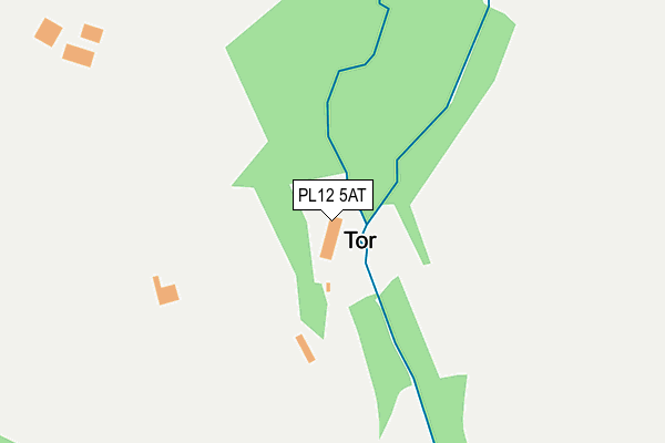 PL12 5AT map - OS OpenMap – Local (Ordnance Survey)