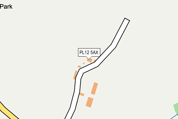 PL12 5AX map - OS OpenMap – Local (Ordnance Survey)