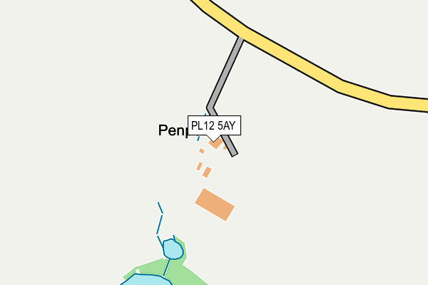 PL12 5AY map - OS OpenMap – Local (Ordnance Survey)