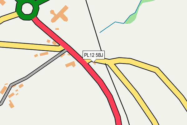PL12 5BJ map - OS OpenMap – Local (Ordnance Survey)