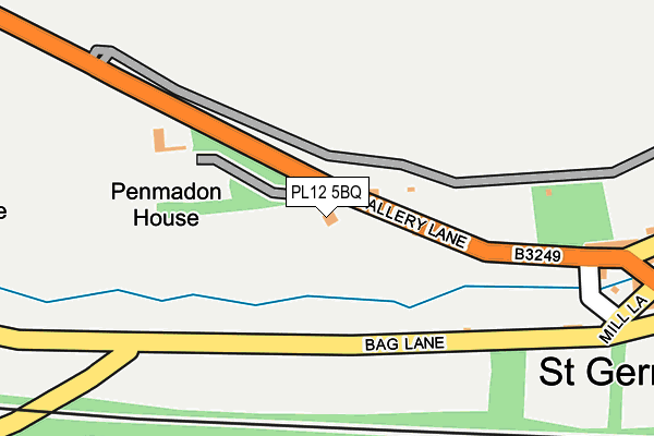 PL12 5BQ map - OS OpenMap – Local (Ordnance Survey)