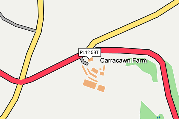 PL12 5BT map - OS OpenMap – Local (Ordnance Survey)