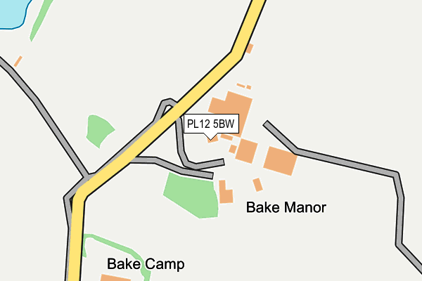 PL12 5BW map - OS OpenMap – Local (Ordnance Survey)