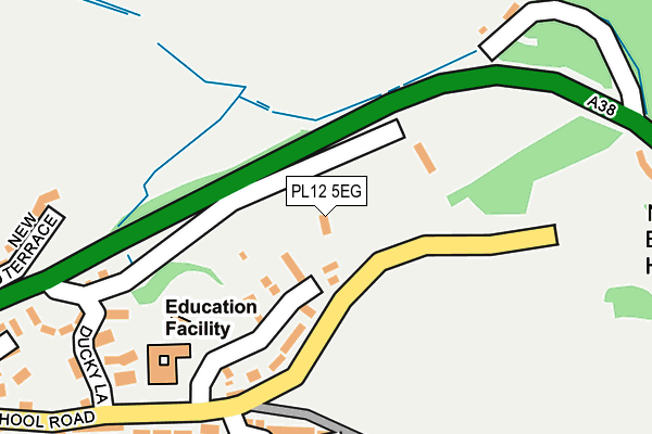 PL12 5EG map - OS OpenMap – Local (Ordnance Survey)