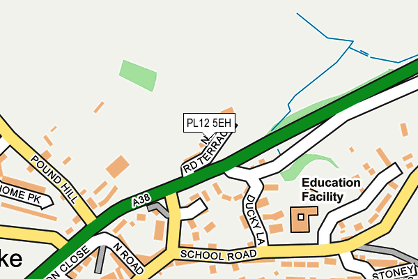 PL12 5EH map - OS OpenMap – Local (Ordnance Survey)