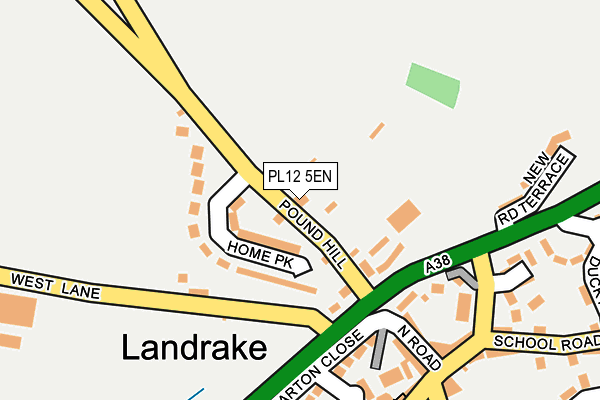 PL12 5EN map - OS OpenMap – Local (Ordnance Survey)